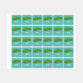 Dill with it Design - Small Square Clothing Label (Vel)