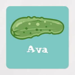 Dill with it Design - Small Square Clothing Label