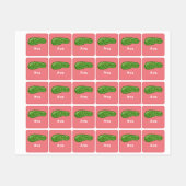 Dill with it Design - Small Square Clothing Label (Vel)