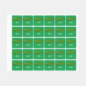 Dill with it Design - Small Square Clothing Label (Vel)