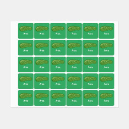 Dill with it Design - Small Square Clothing Label