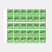 Dill with it Design - Small Square Clothing Label (Vel)