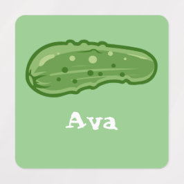 Dill with it Design - Small Square Clothing Label