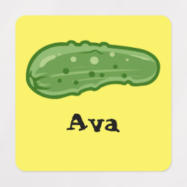 Dill with it Design - Small Square Clothing Label