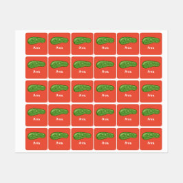 Dill with it Design - Small Square Clothing Label