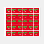 Dill with it Design - Small Square Clothing Label (Vel)