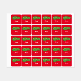 Dill with it Design - Small Square Clothing Label