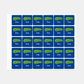 Dill with it Design - Small Square Clothing Label (Vel)