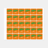 Dill with it Design - Small Square Clothing Label (Vel)