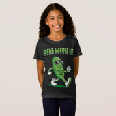 Dill with it Pickle Pun Girl's T-shirt (Voorkant volledig)