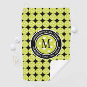 Dill With It Pickleball Ster Monogram Golfhanddoek (Insitu)