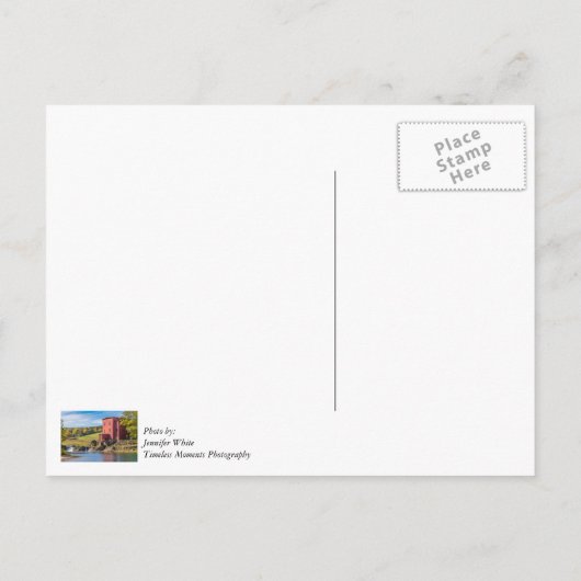 Dillard Mill Autumn Briefkaart (Achterkant)