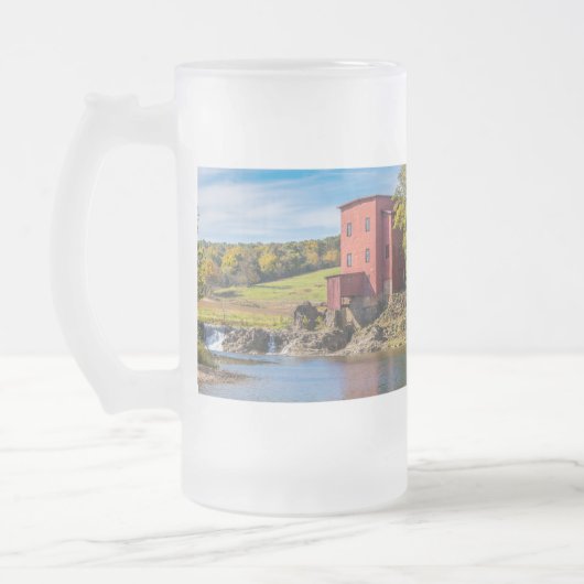Dillard Mill Autumn Frosted Glass Mok (Links)