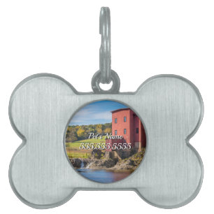 Dillard Mill Autumn Pet ID Tag Huisdieren Naamplaatje