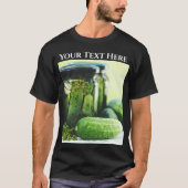 dille augurken groen plantaardige augurk voedsel t-shirt (Voorkant)
