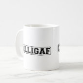 DILLIGAF - Grappig rude "Zie ik eruit alsof ik A g Koffiemok (Voorkant links)