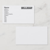 DILLIGAF - Grappig rude "Zie ik eruit alsof ik A g Visitekaartje (Voorkant / Achterkant)