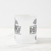 DILLIGAF? Ziet het eruit alsof ik een .... Matglas Koffiemok (Center)