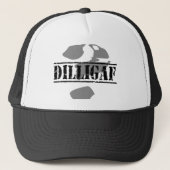 DILLIGAF? Ziet het eruit alsof ik een .... Trucker Pet (Voorkant)