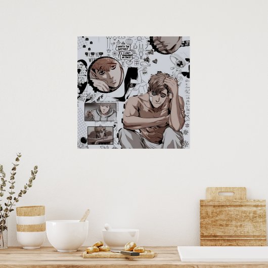 Dilling Stalking Muscular Boy Poster (Keuken)