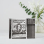Dillinger's Gun Moll Sweetheart, 1938 Briefkaart (Staand voorkant)