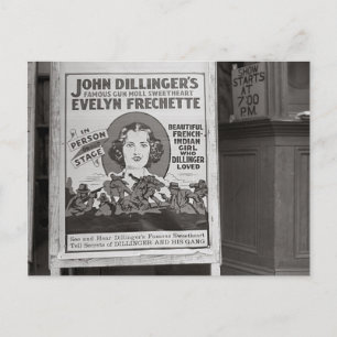 Dillinger's Pistool Moll SweeLieverd, 1938 Briefkaart