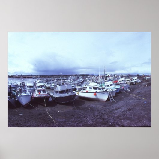 Dillingham Alaska haven, 1982 voor het uitbaggeren Poster (Voorkant)