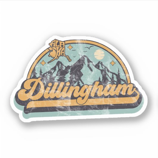Dillingham, Alaska Sticker (Voorkant)