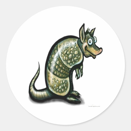 Dillo Ronde Sticker (Voorkant)