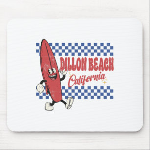 Dillon Beach Californië Retro Surfer Vintage Stran Muismat