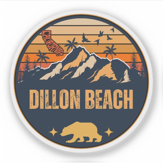 Dillon Beach, Californië Sticker (Voorkant)