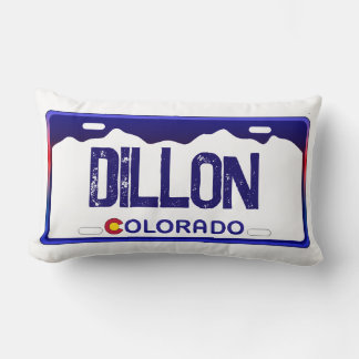 Dillon Colorado blauw licentie bord kussen