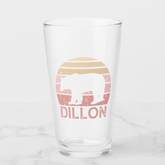 Dillon Colorado Retro Beer Glas (Voorkant)