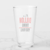 Dillon ding dat je niet zou begrijpen glas (Achterkant)