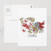 Dillon Family Crest Briefkaart (Voorkant / Achterkant)