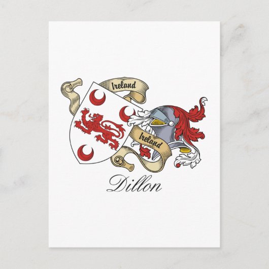 Dillon Family Crest Briefkaart (Voorkant)