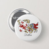 Dillon Family Crest Ronde Button 5,7 Cm (Voorkant /achterkant)