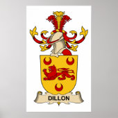 Dillon Family Crests Poster (Voorkant)