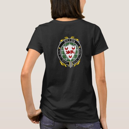 Dillon Irish Shield T-shirt voor dames (Achterkant)