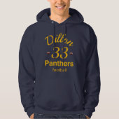 Dillon Panthers Football Hoodie # 33 (Voorkant)