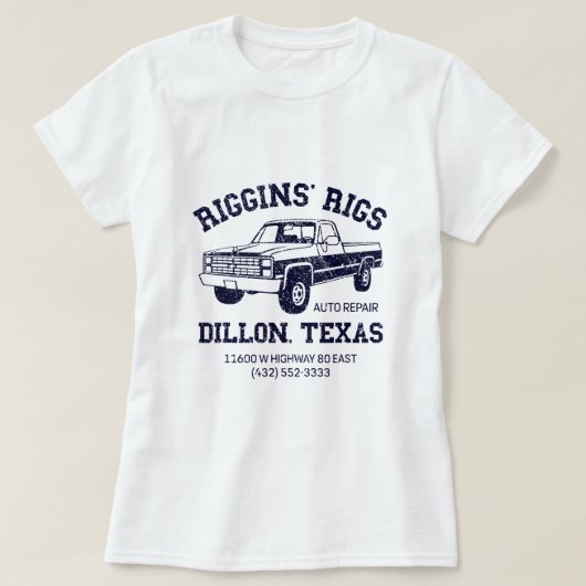 Dillon Texas Football Fan Rigg T-shirt (Design voorkant)