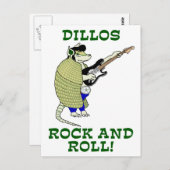 Dillos Rock en Roll Briefkaart (Voorkant / Achterkant)