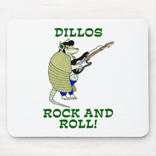 Dillos Rock en Roll Muismat (Voorkant)