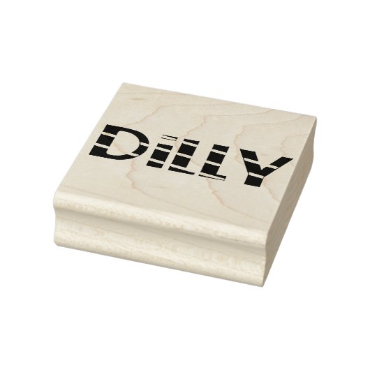 Dilly 2.5 x 2.5 rubber stempel (Stempel)