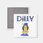 Dilly 2-inch magneet (Voorkant / Achterkant)