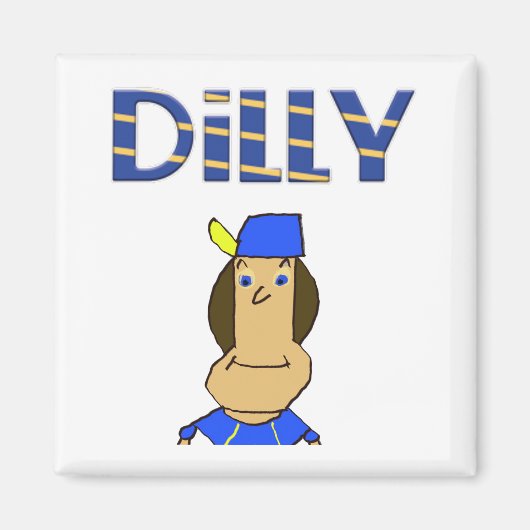 Dilly 2-inch magneet (Voorkant)