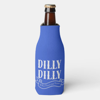 Dilly blauwe fles koeler (wit)