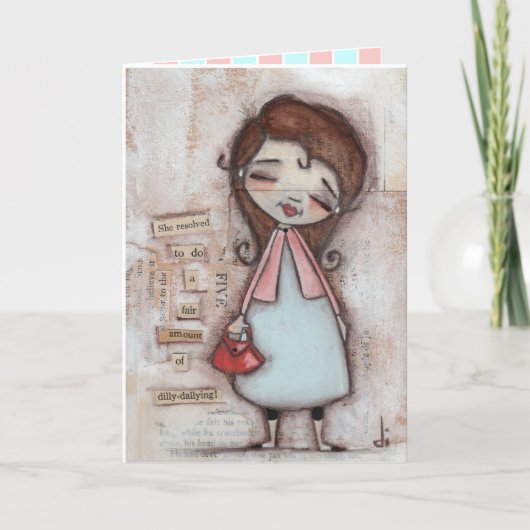 Dilly Dally - Birthday Kaart (Voorkant)