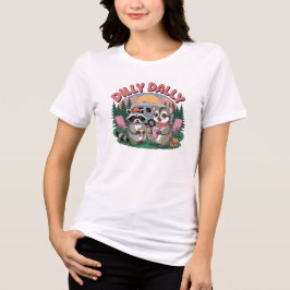 Dilly Dally Camping Buddies Avontuur Tri-Blend Shirt