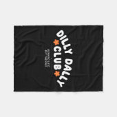 Dilly Dally Club Grafisch Fleece Deken (Voorkant (Horizontaal))